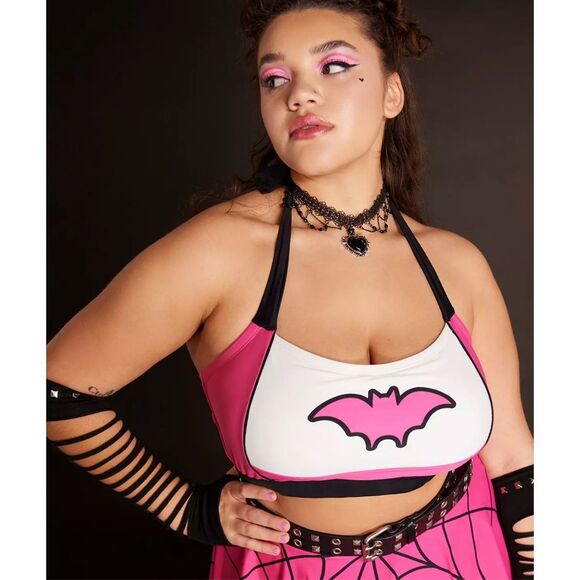 Monster High Draculaura Halter Swim Top Plus Size 2 Nwt - Picture 1 of 8
